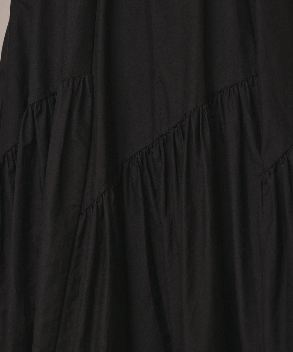 GRACE CONTINENTAL コットンシルクティアードスカート 