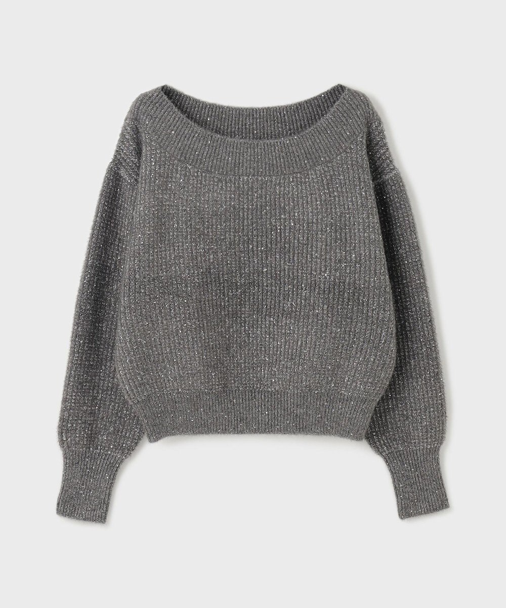 GRACE CONTINENTAL ラメリップニットトップ 