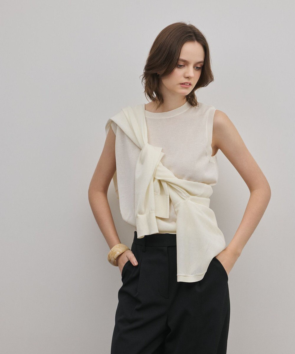 GRACE CONTINENTAL レイヤードニットトップ 