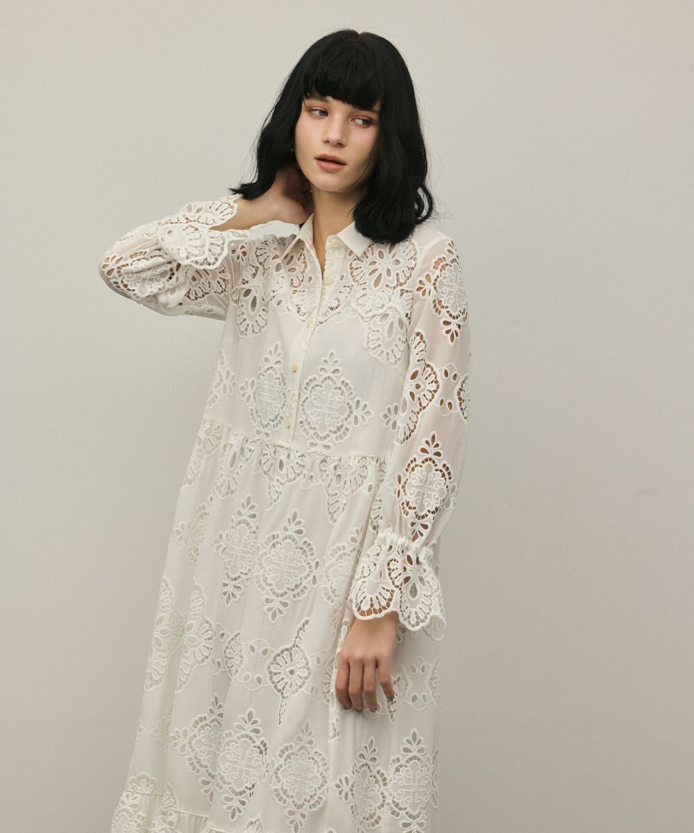 GRACE CONTINENTAL カットレースワンピース 