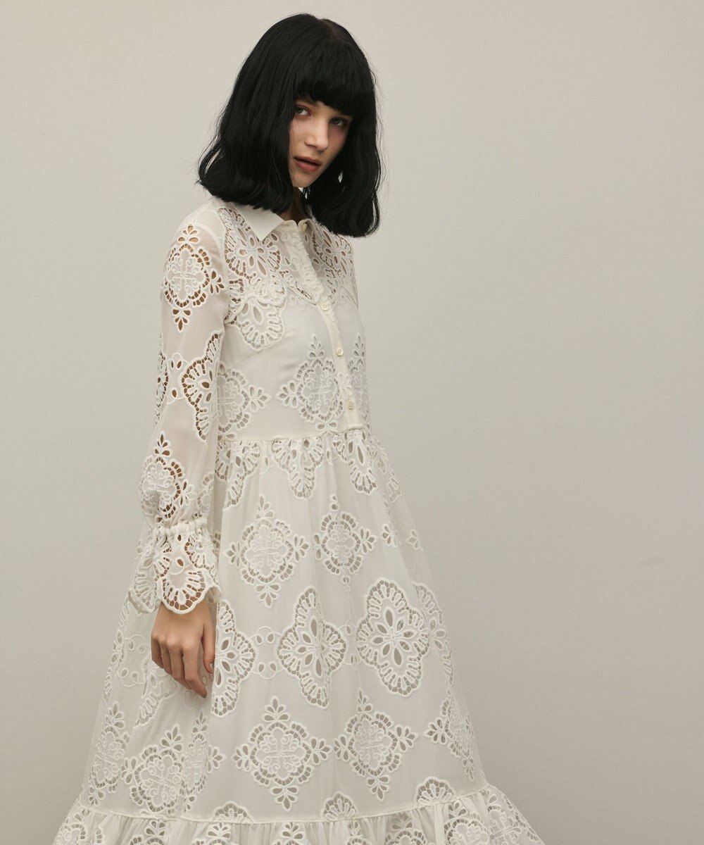 GRACE CONTINENTAL カットレースワンピース 