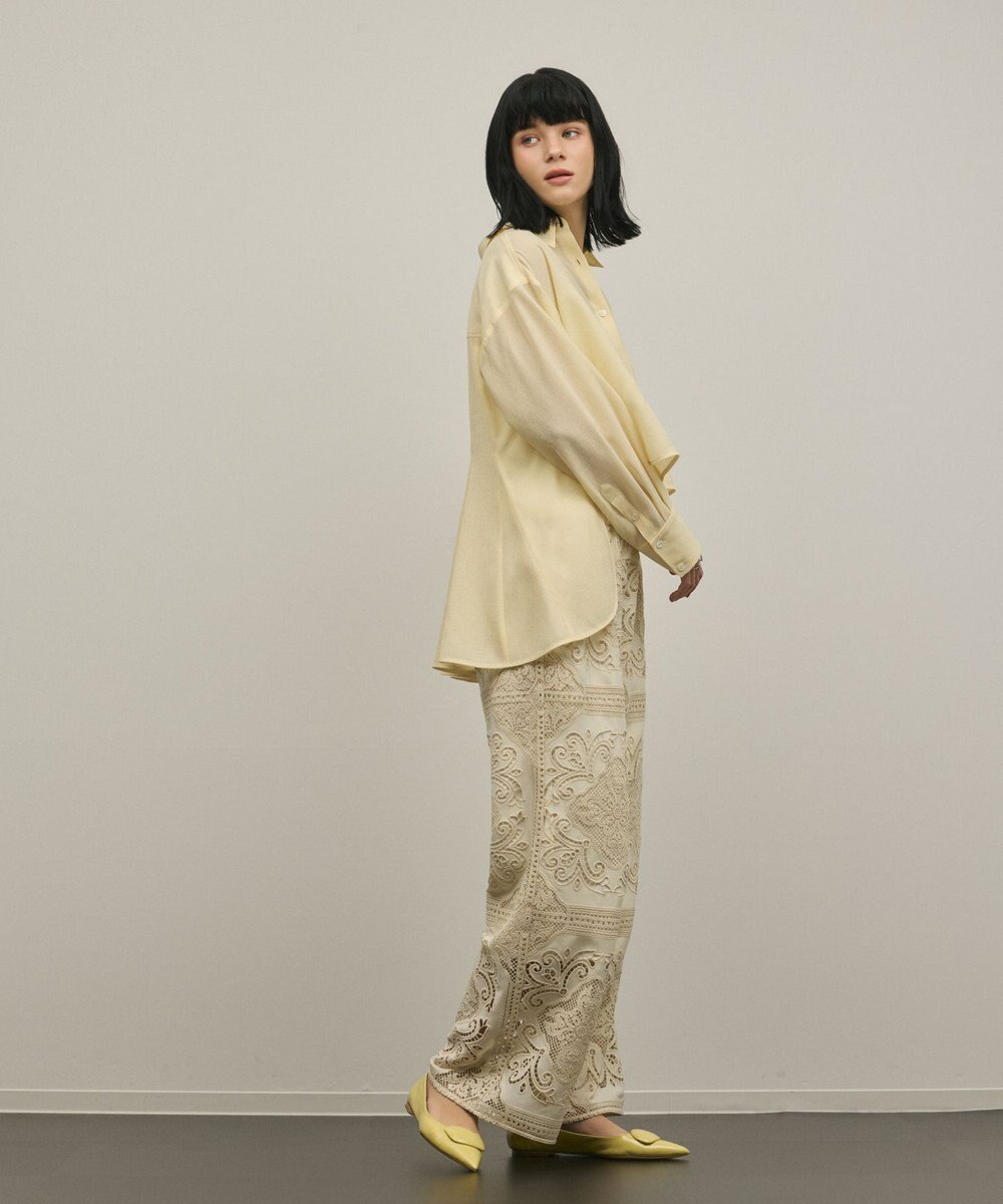 GRACE CONTINENTAL バックフレアシャツ 