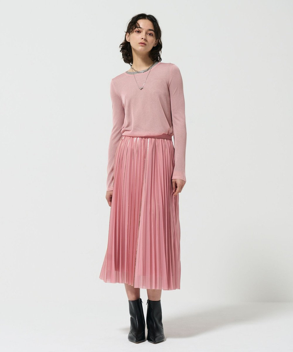 GRACE CONTINENTAL フォイルラインプリーツスカート