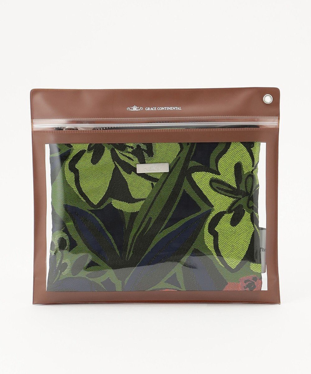 GRACE CONTINENTAL Fabricフラットポーチ 