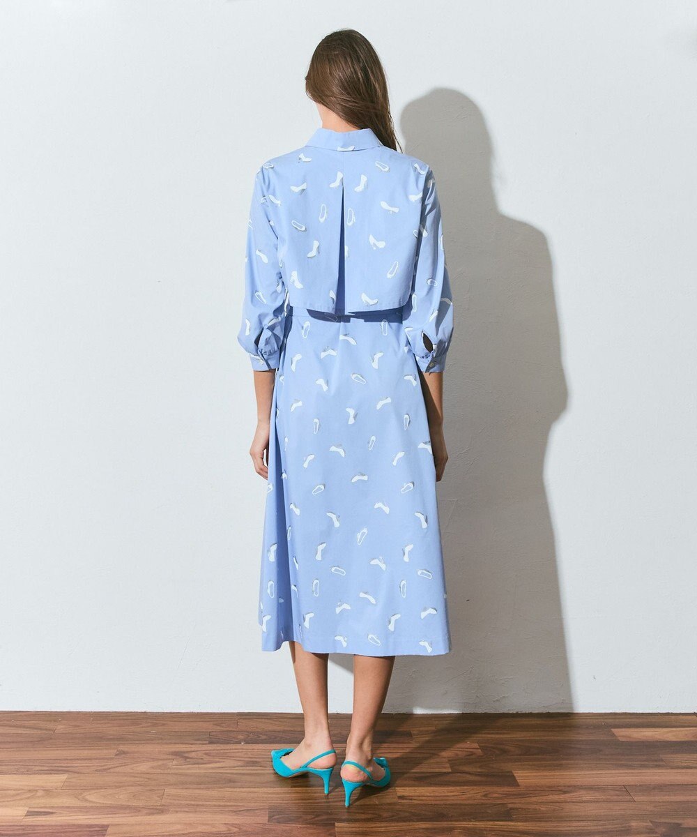 GRACE CONTINENTAL ヒールプリントシャツドレス 