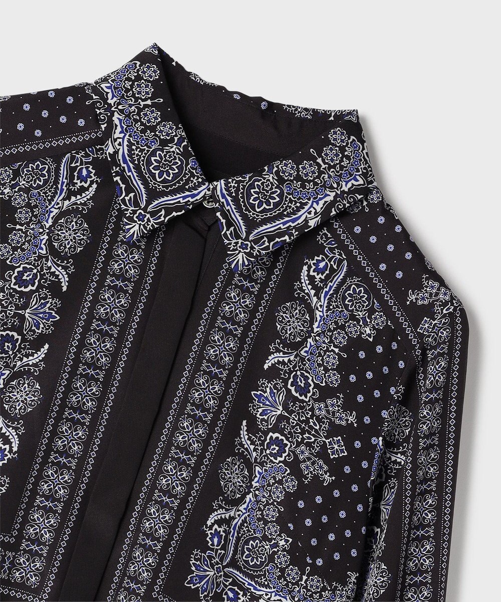 GRACE CONTINENTAL バンダナプリントシャツワンピース 