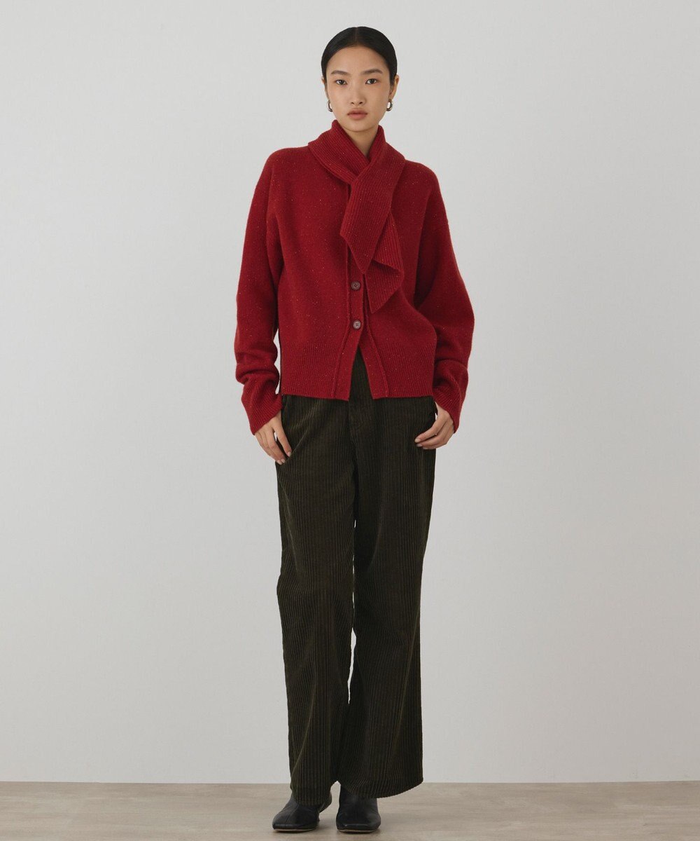 GRACE CONTINENTAL ネップニットカーディガン 