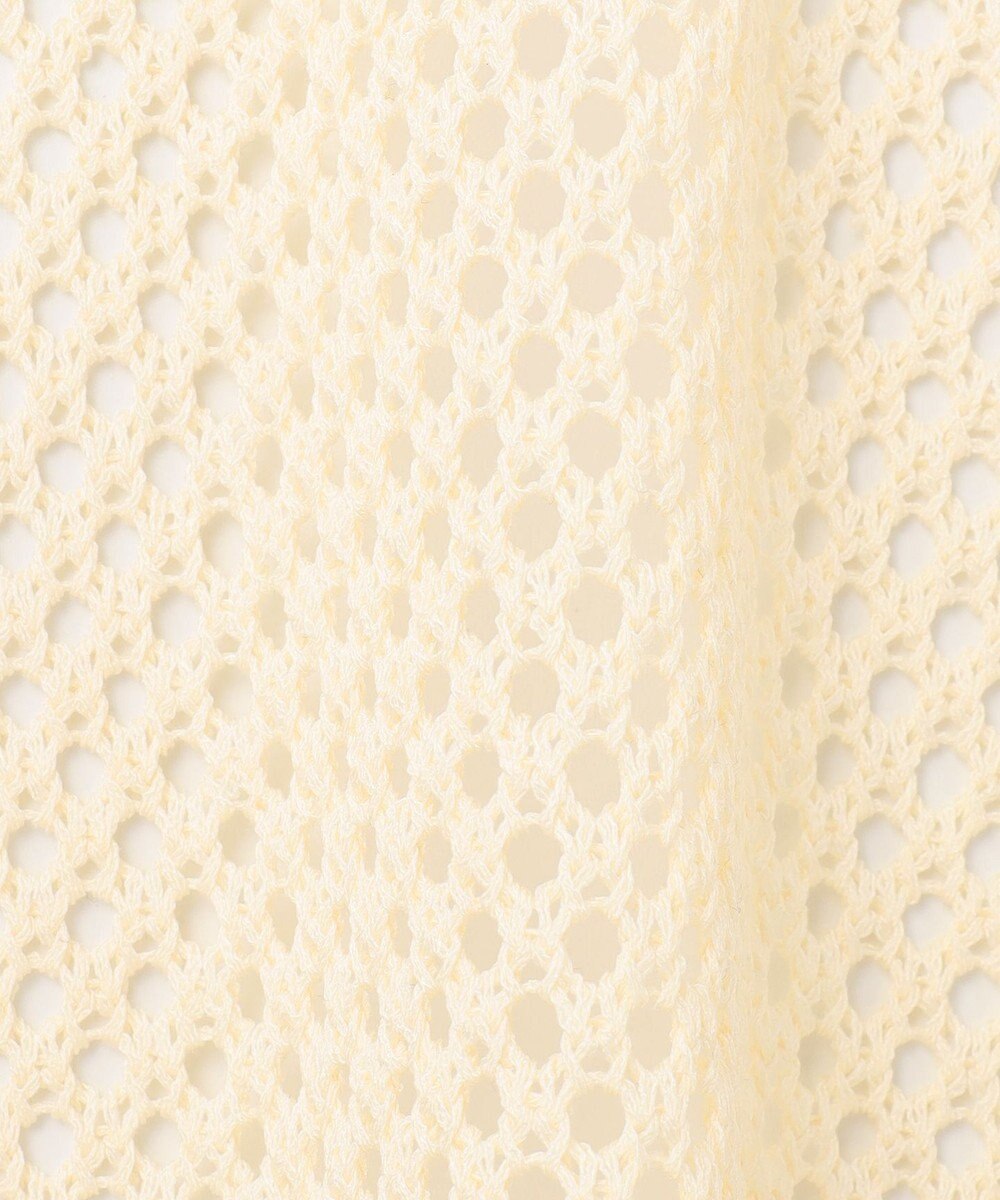 GRACE CONTINENTAL メッシュラインニットフーディ