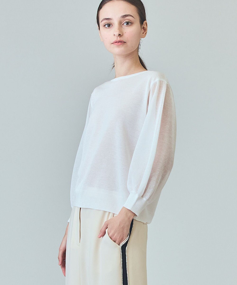 GRACE CONTINENTAL ラメシアーニットトップ