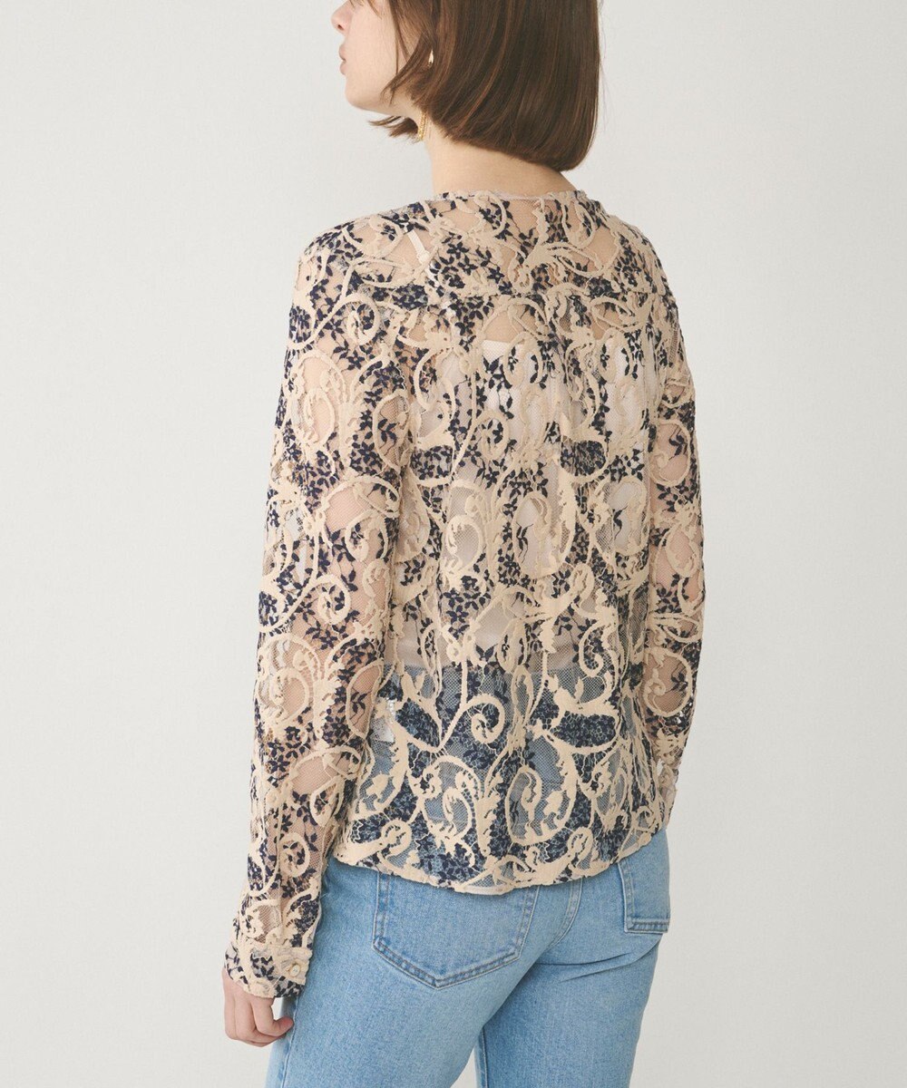 GRACE CONTINENTAL ボウタイ付レースブラウス