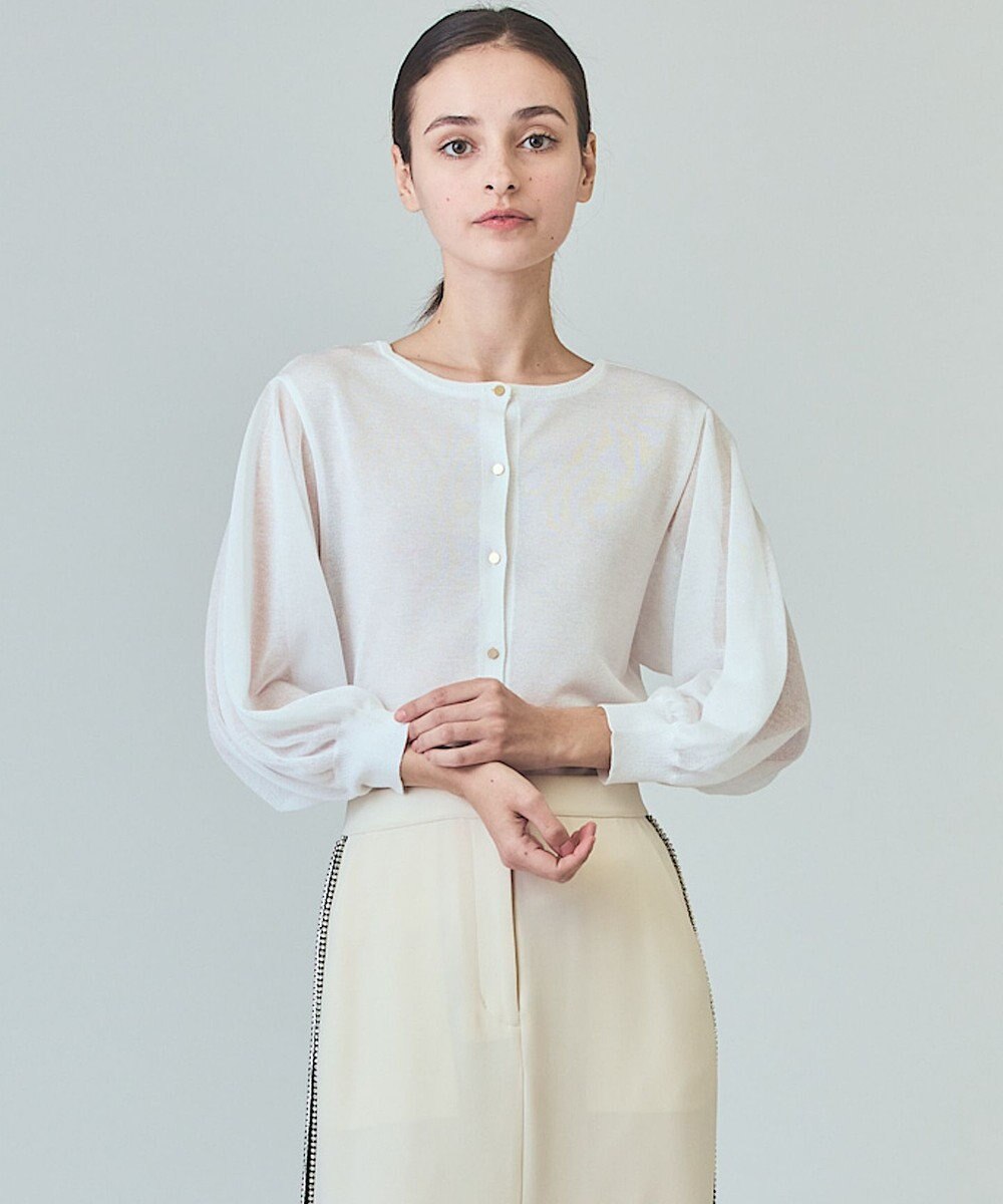 GRACE CONTINENTAL ラメシアーニットトップ