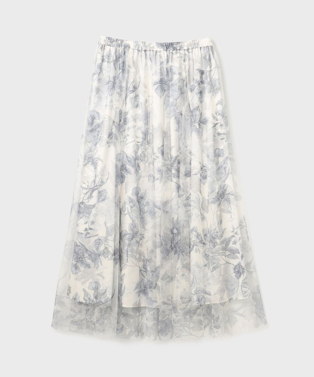 GRACE CONTINENTAL シャドーフラワープリントスカート 