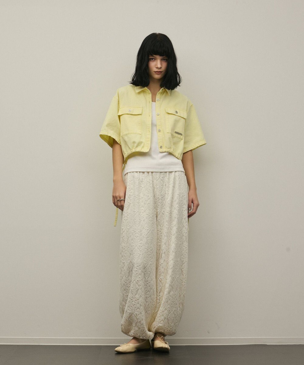 GRACE CONTINENTAL ハーフスリーブデニムシャツ 