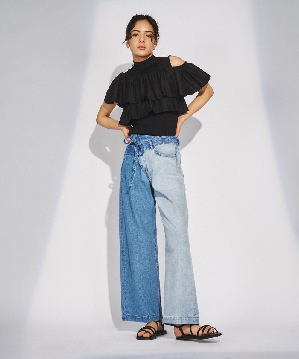 GRACE CONTINENTAL ワイドデニムパンツ