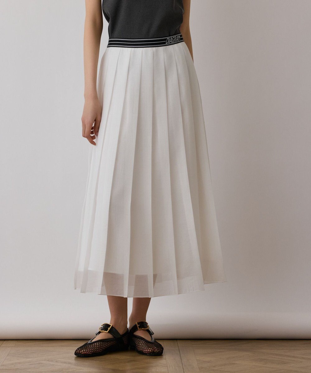 GRACE CONTINENTAL マットシアープリーツスカート 