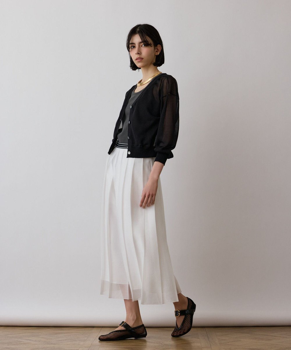 GRACE CONTINENTAL マットシアープリーツスカート 