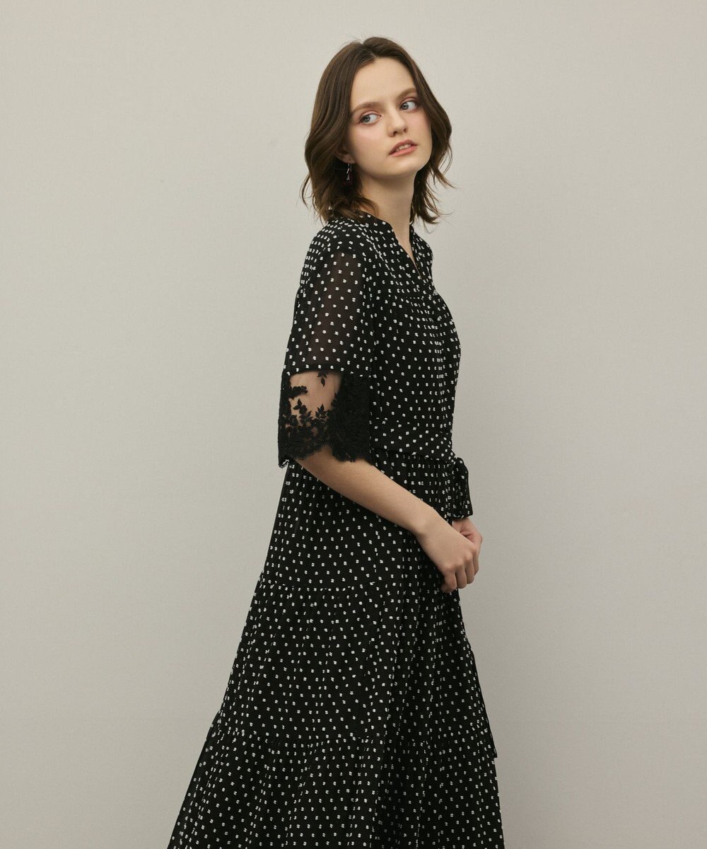 GRACE CONTINENTAL カフタンシフォンワンピース 