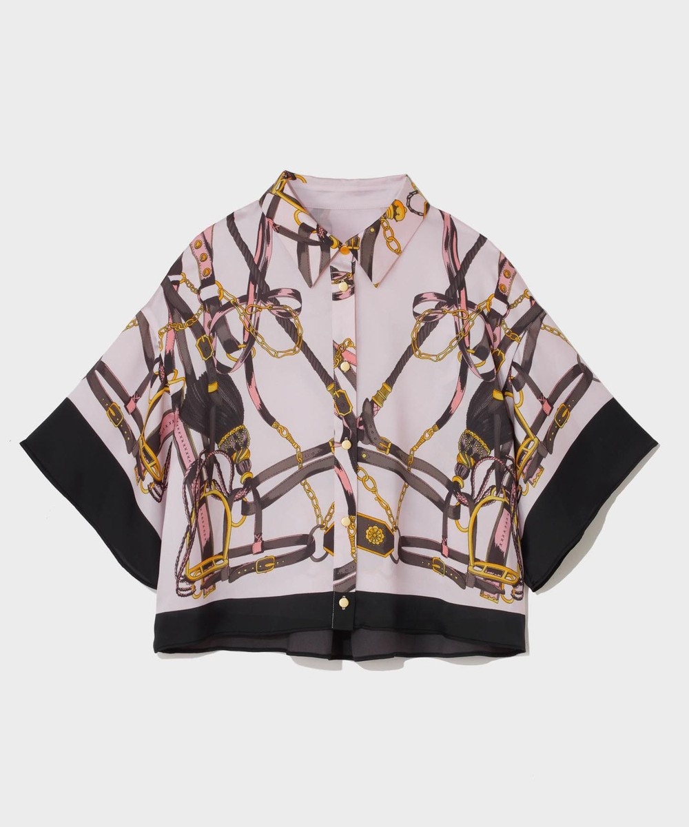 GRACE CONTINENTAL マリンスカーフプリントシャツ