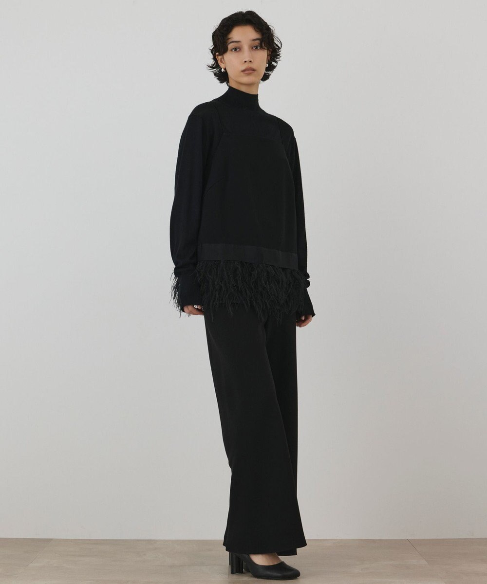 GRACE CONTINENTAL フェザーヘムキャミトップ 