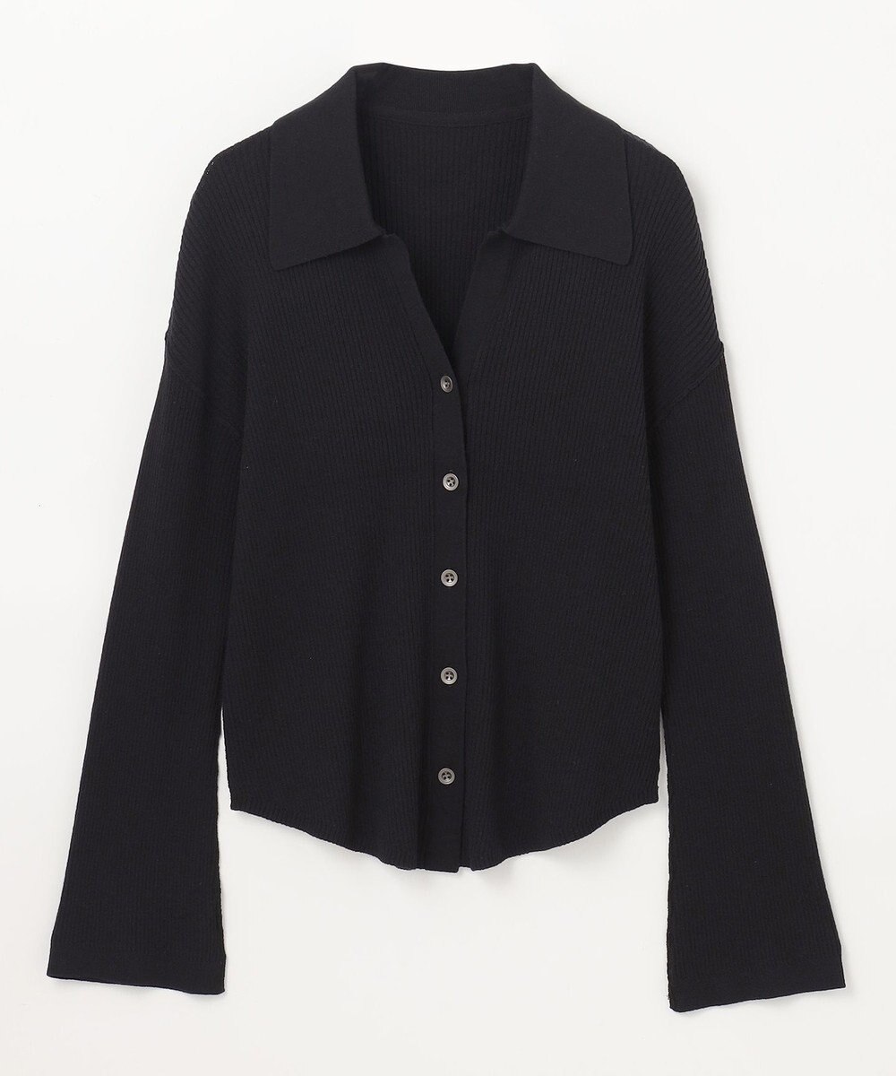 GRACE CONTINENTAL スラブリブシャツニットトップ