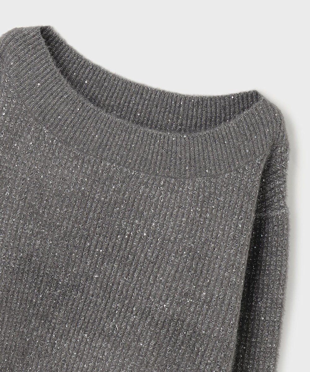 GRACE CONTINENTAL ラメリップニットトップ 