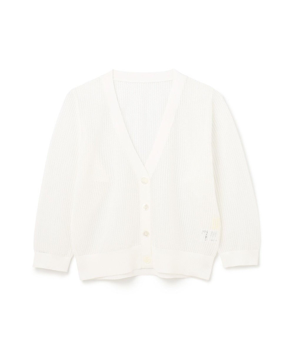 GRACE CONTINENTAL メッシュニットカーディガン 