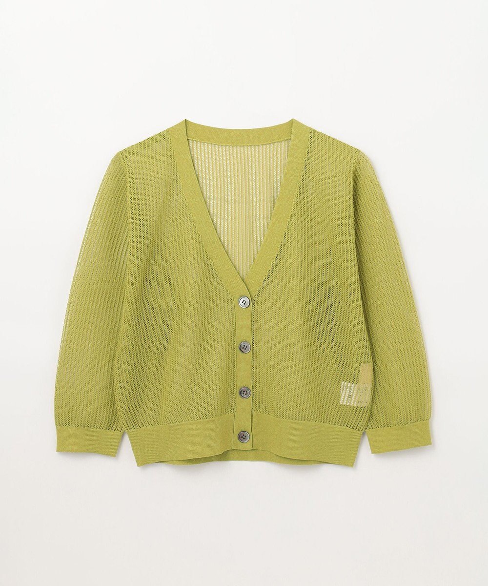 GRACE CONTINENTAL メッシュニットカーディガン 