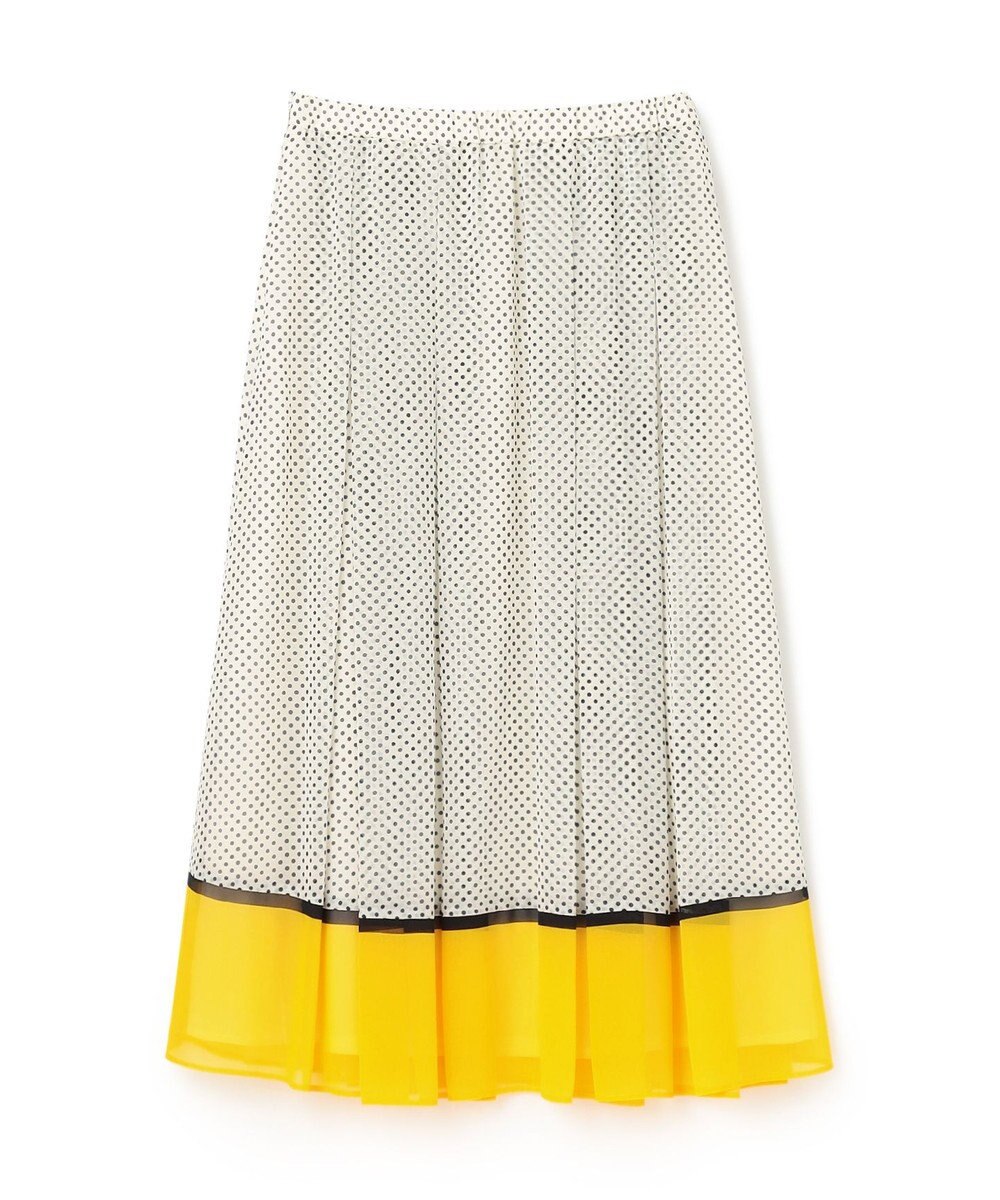 GRACE CONTINENTAL ドットBOXタックスカート 