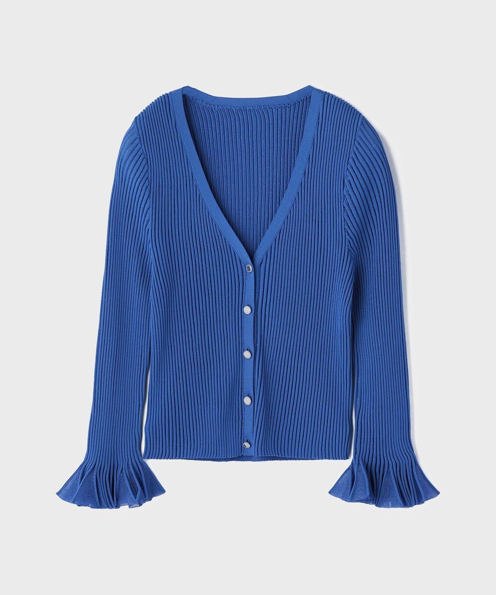 GRACE CONTINENTAL シアーフリルニットカーディガン 