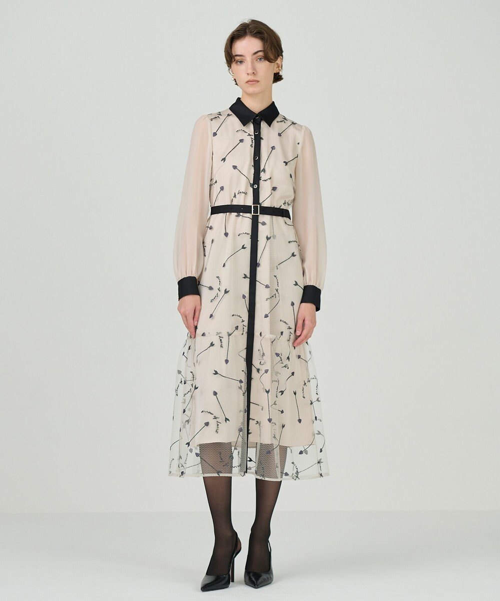 GRACE CONTINENTAL ハートアロー刺繍ワンピース