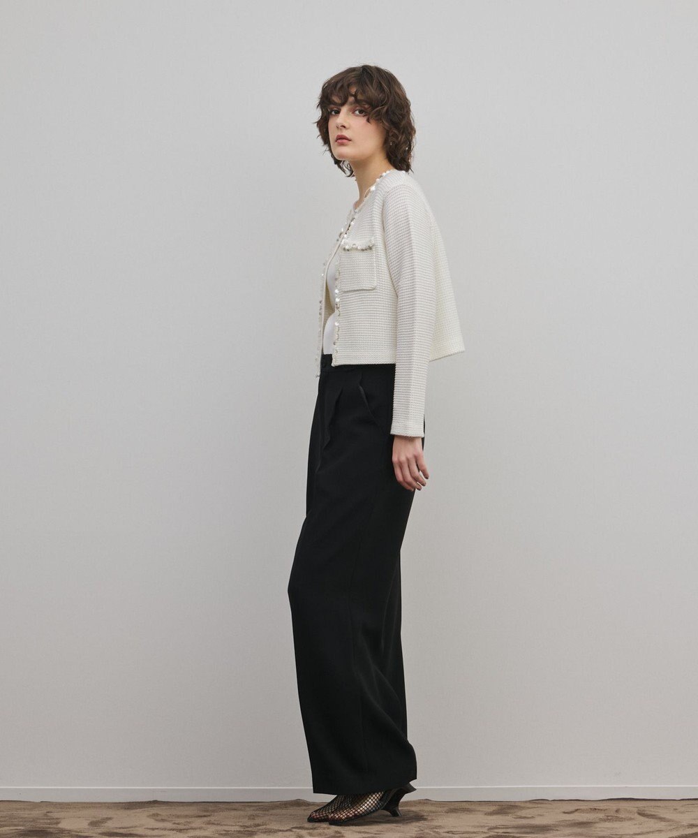 GRACE CONTINENTAL ブレードツイードニットジャケット 