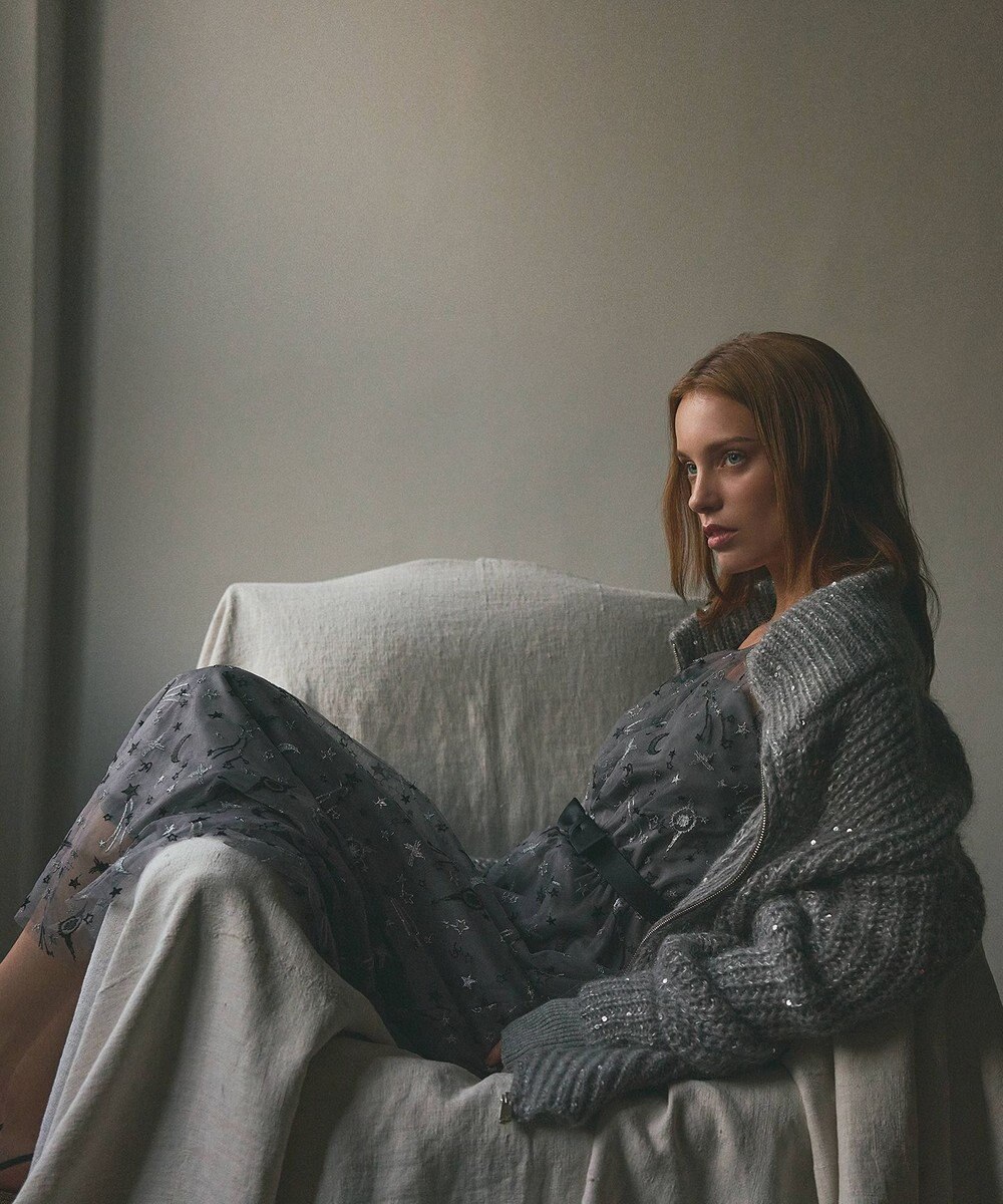 GRACE CONTINENTAL スペースembチュールドレス 