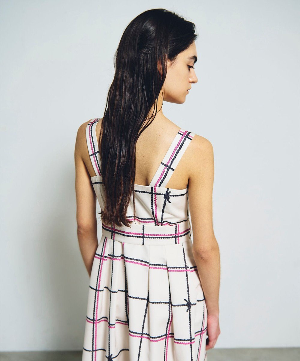 GRACE CONTINENTAL ロープチェックワンピース