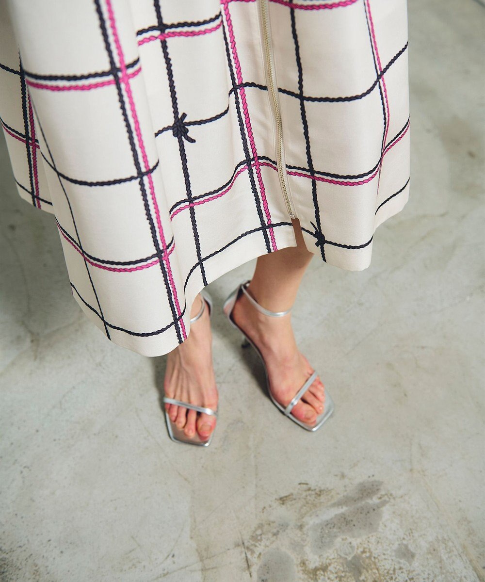 GRACE CONTINENTAL ロープチェックワンピース 