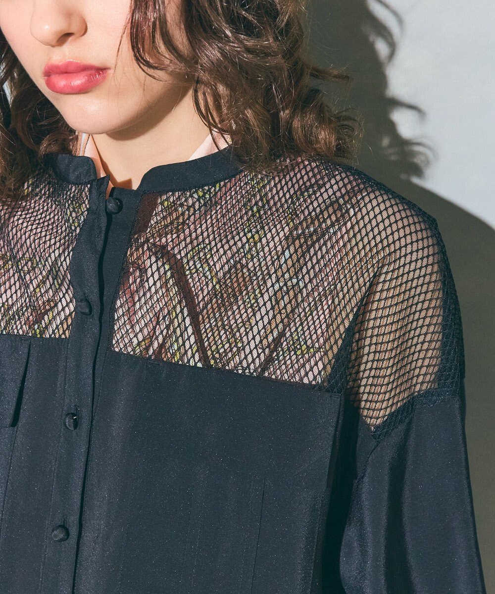 GRACE CONTINENTAL メッシュコンビシアーブルゾン 