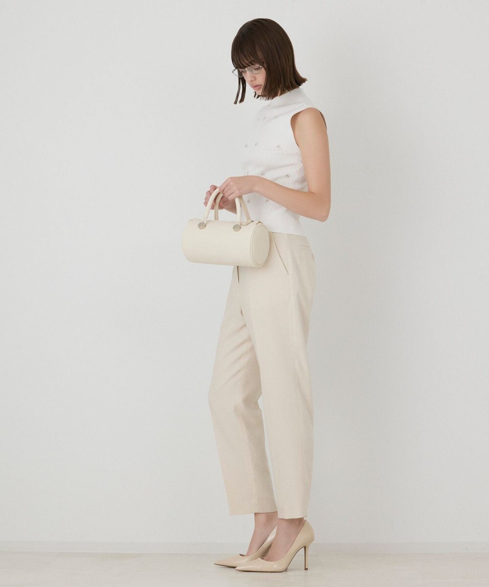 GRACE CONTINENTAL ビジューリブニットトップ 