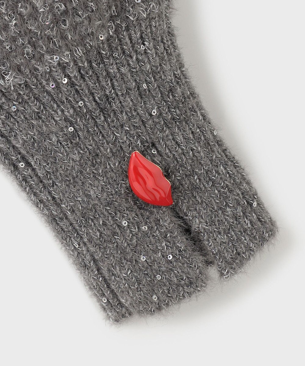 GRACE CONTINENTAL ラメリップニットトップ 