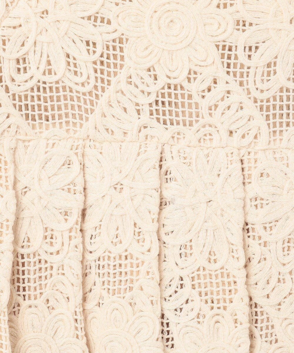 GRACE CONTINENTAL バックタックレースシャツ 