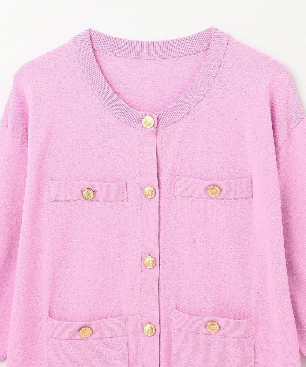 GRACE CONTINENTAL 配色ニットカーディガン 