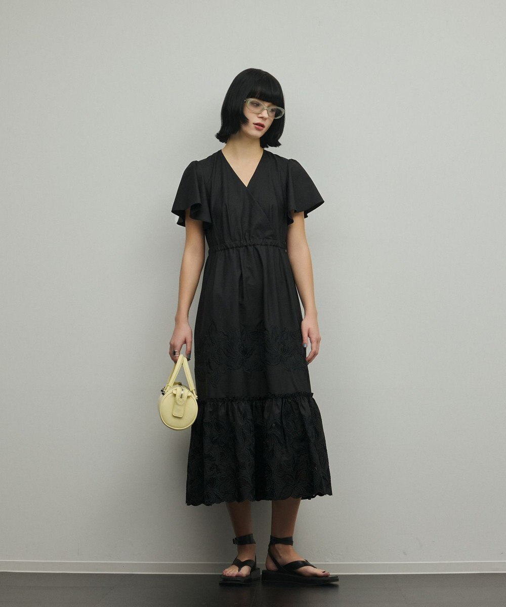 GRACE CONTINENTAL カットワーク刺繍ワンピース 