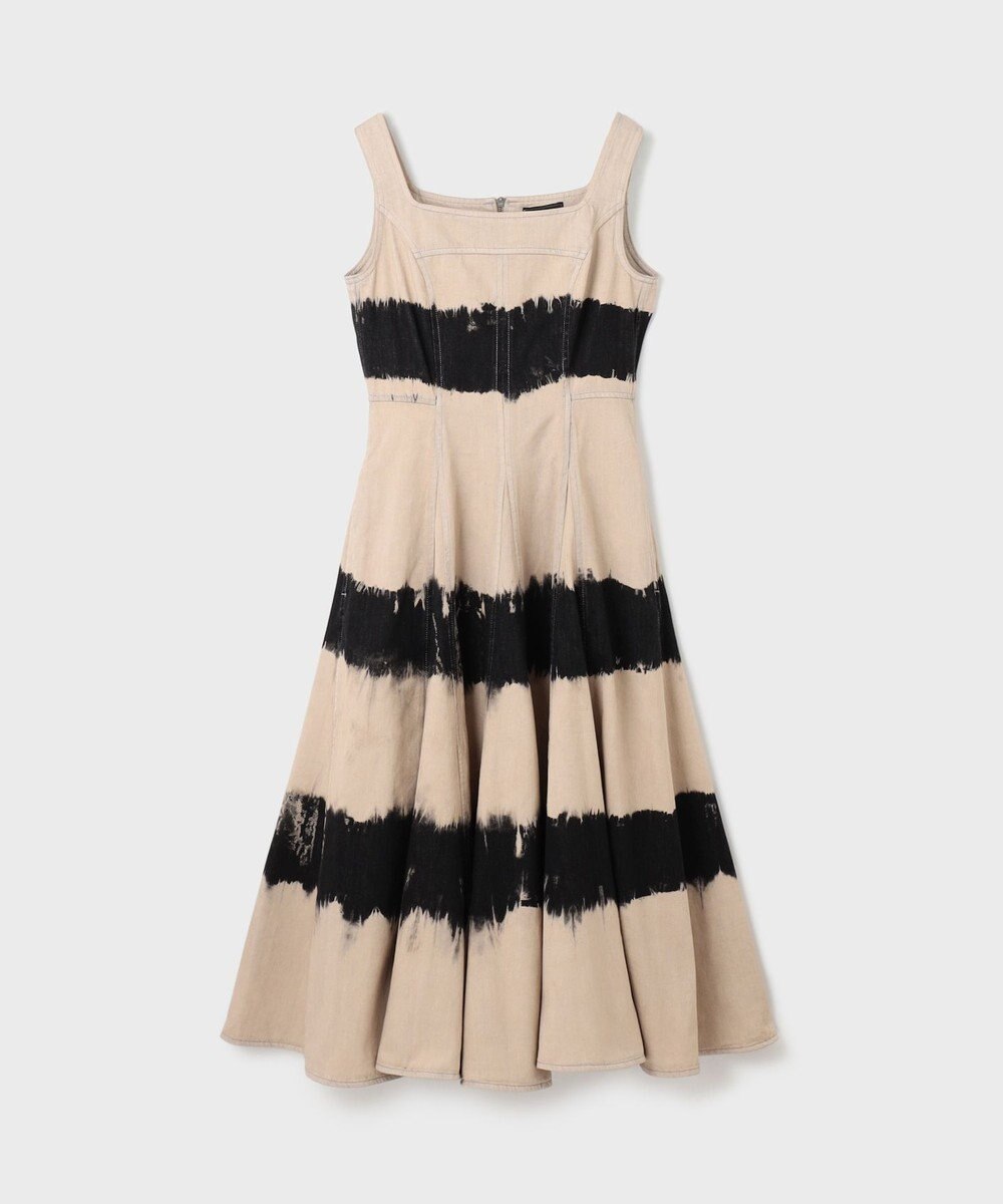 GRACE CONTINENTAL デニム切替サーキュラーワンピース