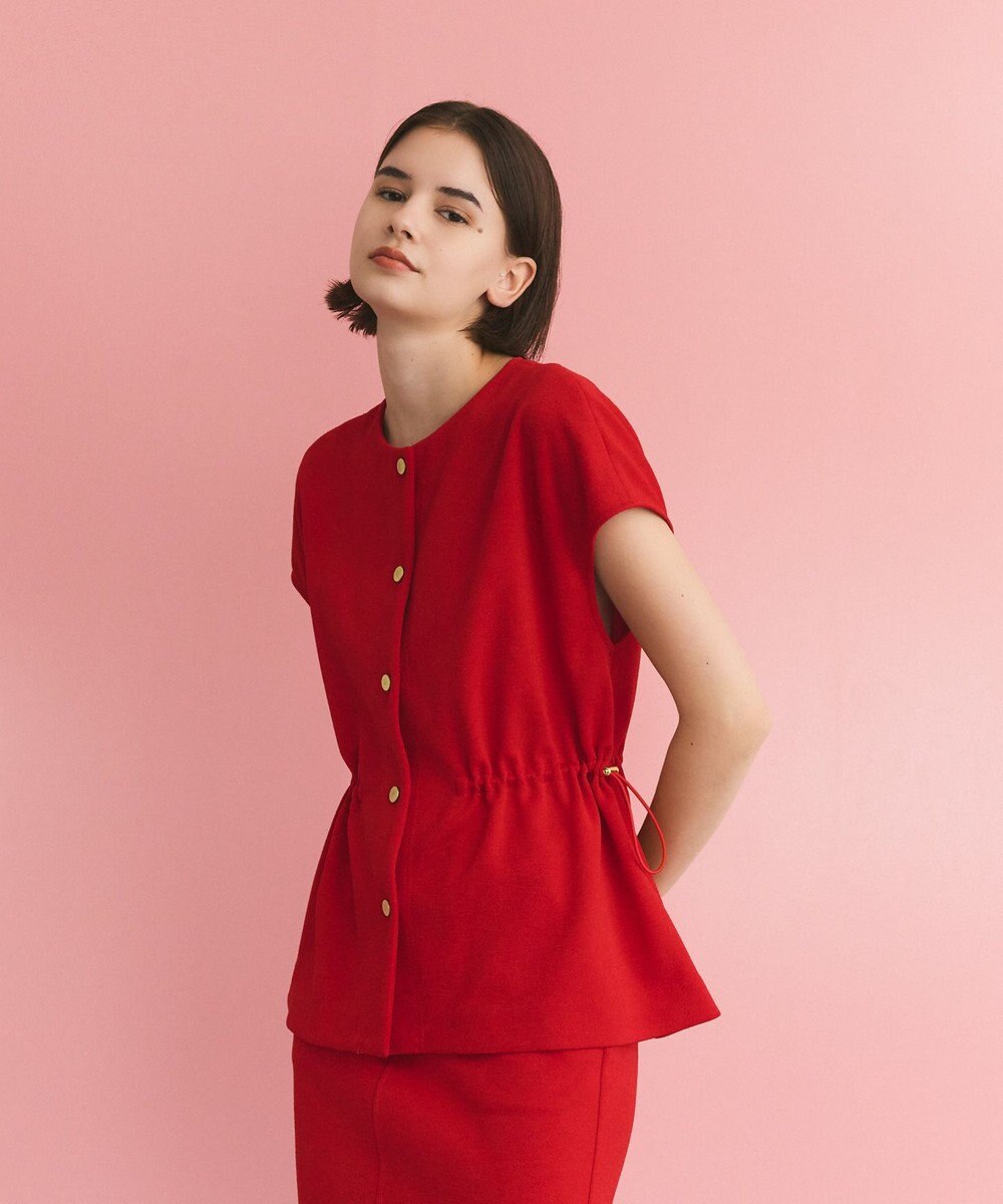 GRACE CONTINENTAL ダブルクロスジャージトップ 