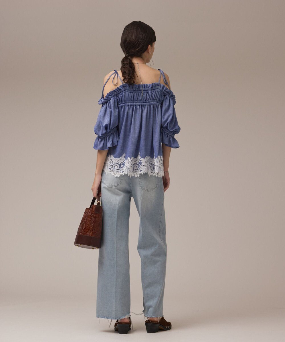 GRACE CONTINENTAL ギャザーフレアトップ 