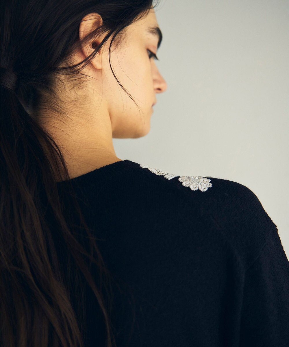 GRACE CONTINENTAL エスニック刺繍ニットワンピース 