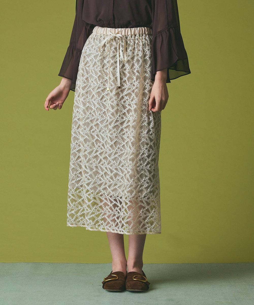 GRACE CONTINENTAL スターembチュールスカート 