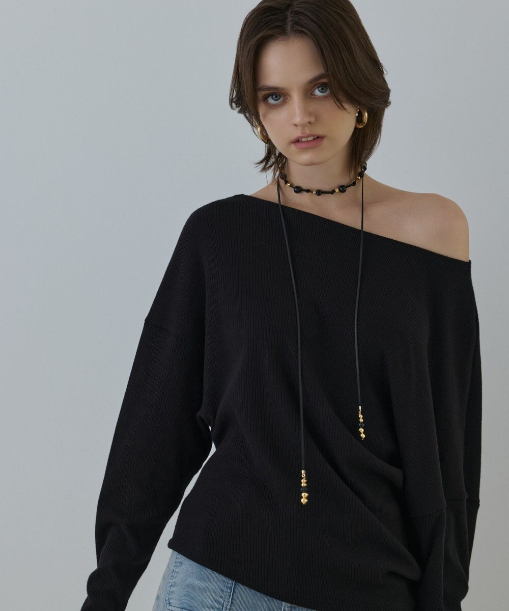 GRACE CONTINENTAL ビーズレザーチョーカー 