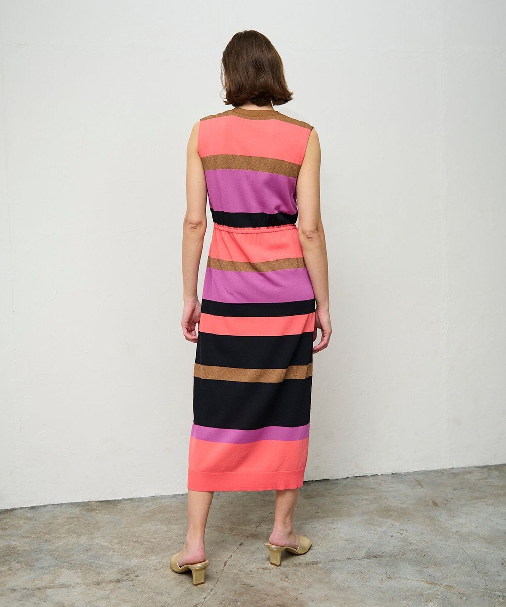 GRACE CONTINENTAL ニットマルチボーダージレ