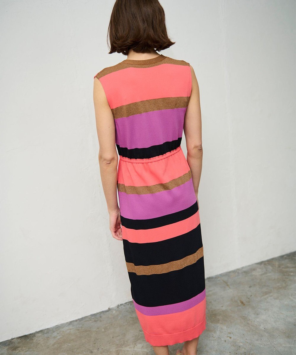 GRACE CONTINENTAL ニットマルチボーダージレ