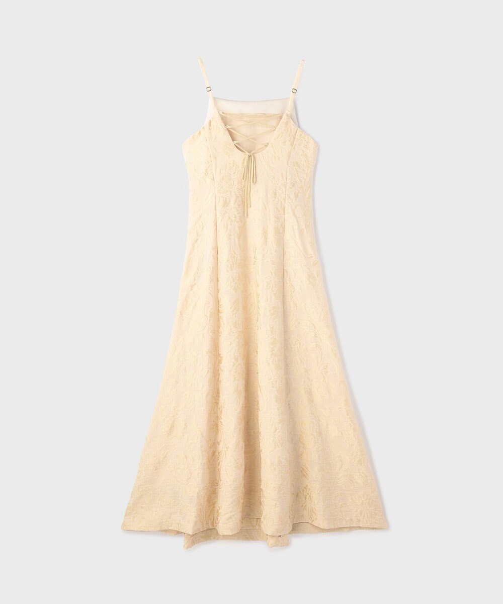 GRACE CONTINENTAL リーフジャガードキャミワンピース 