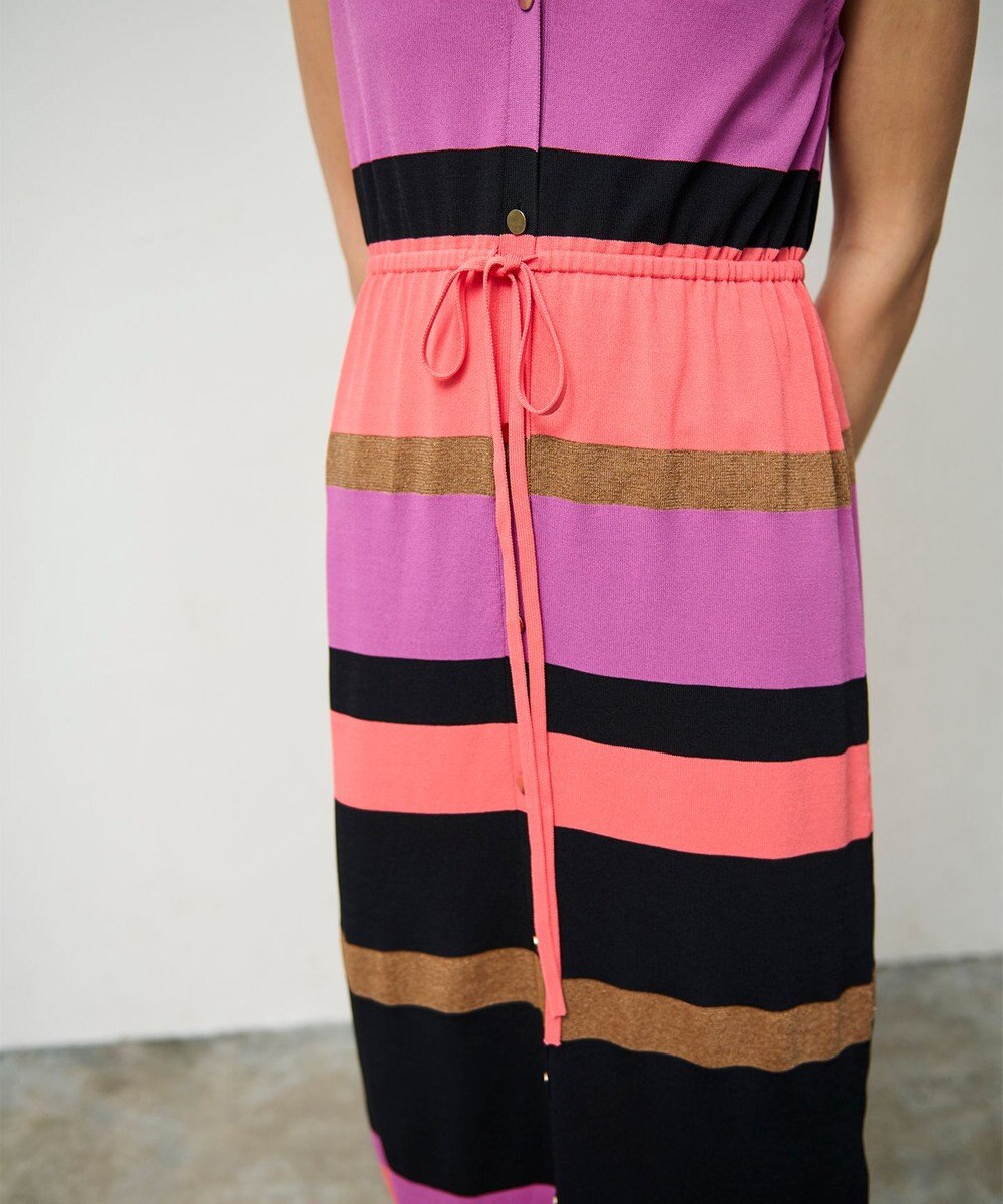 GRACE CONTINENTAL ニットマルチボーダージレ